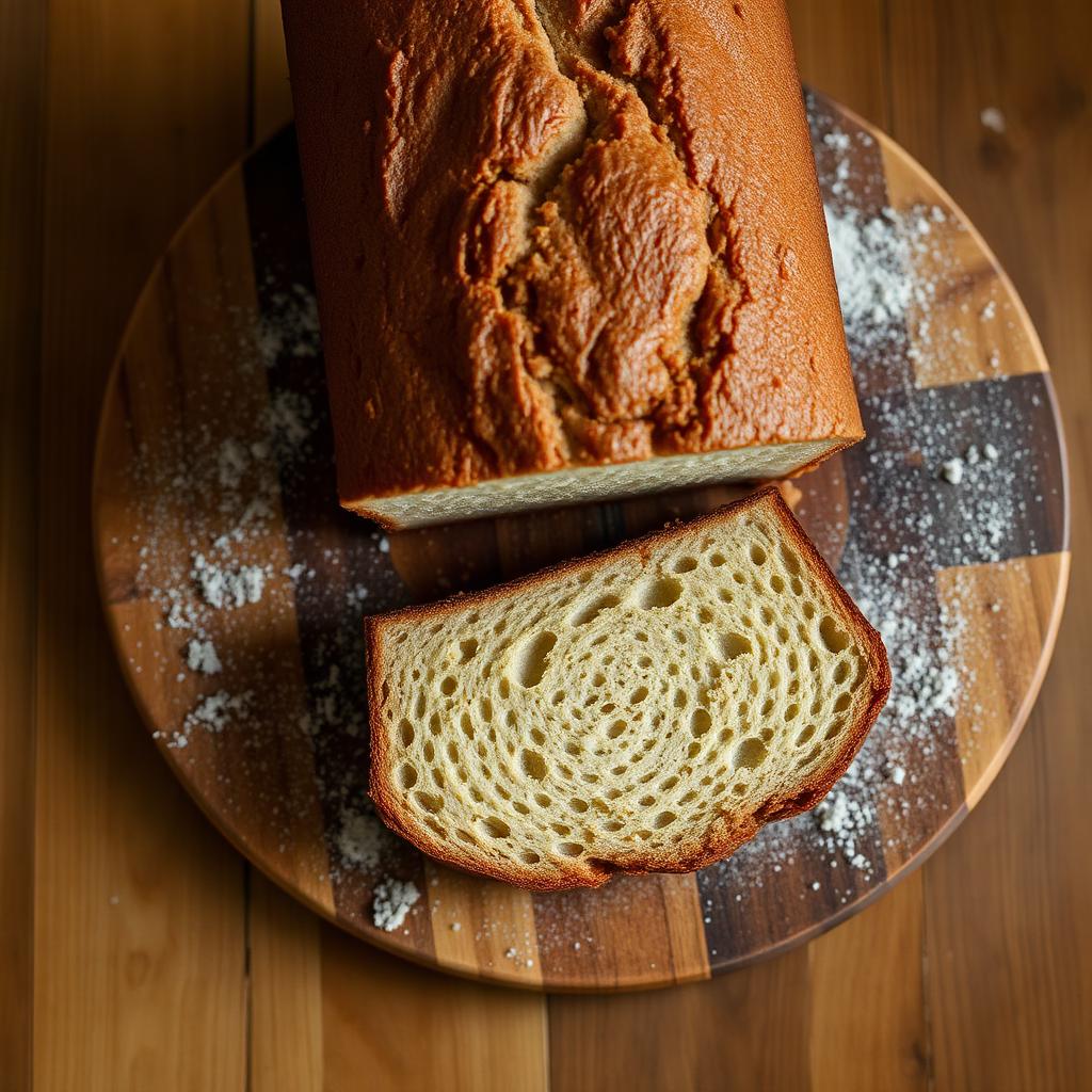 Budín artesanal recién horneado